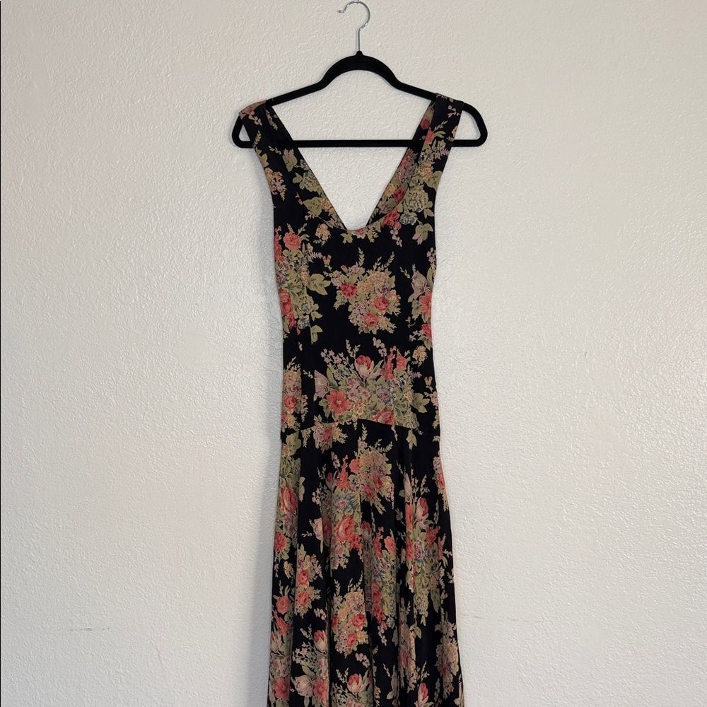 Vintage y2k Nanette Lepore Floral boho cottagecore fairycore tea Maxi Dress - Picture 4 of 14